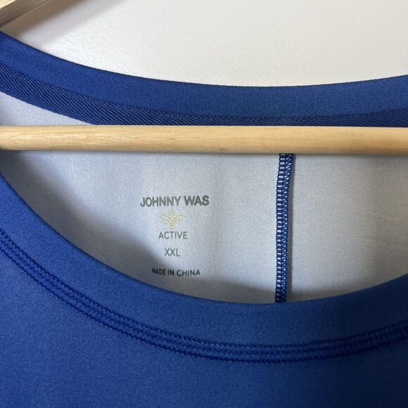 Johnny Was Active Teebee Step Hem Long Sleeve Tee Shirt W Flyaway Back Size XXL - Picture 2 of 5